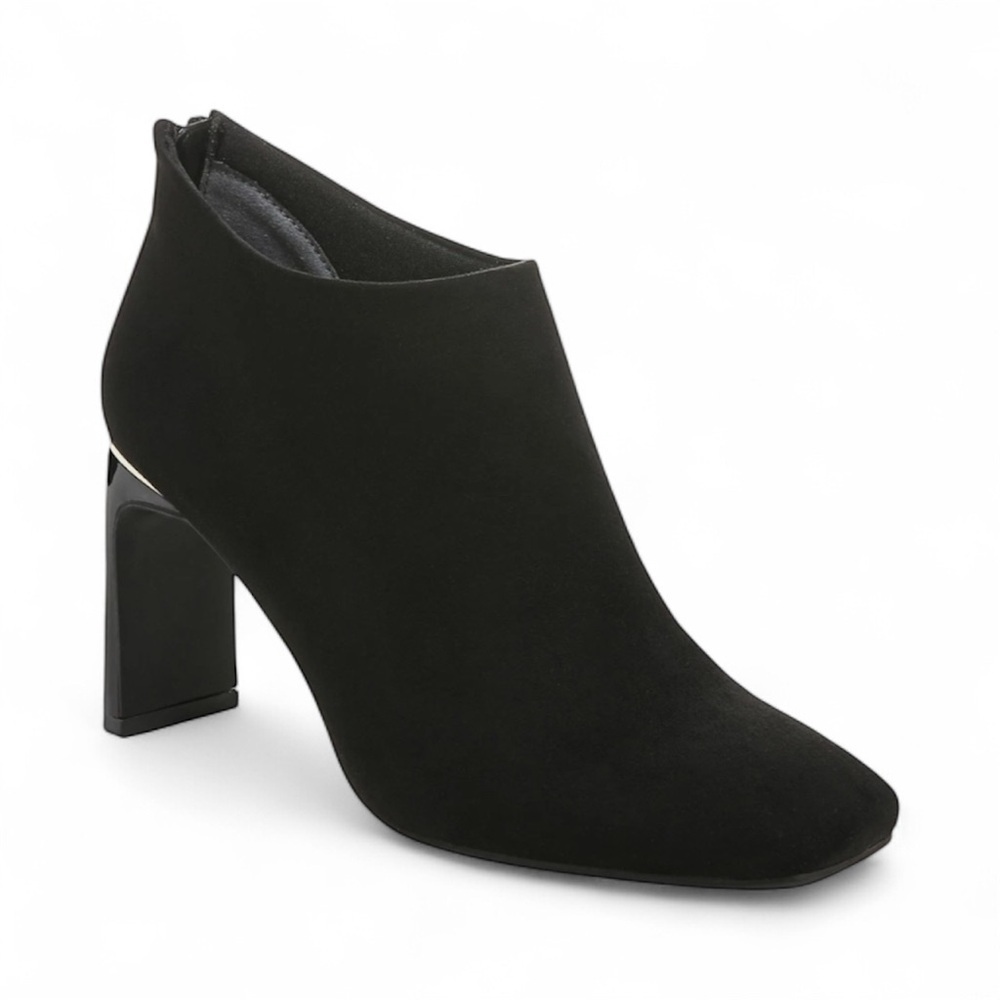 Alfani Brittney Black square toe, Heeled Ankle Boots, size 11M NEW